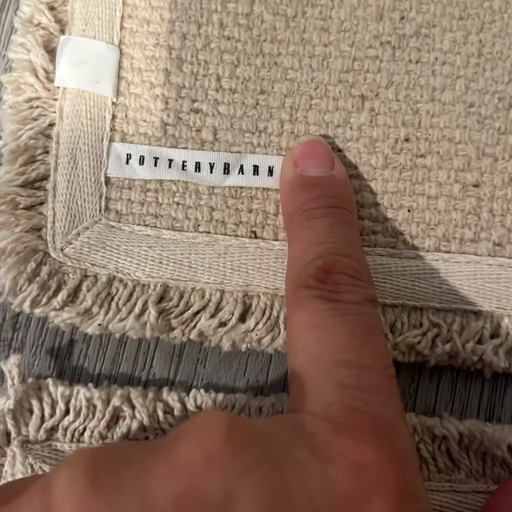 Two Pottery barn place mat.